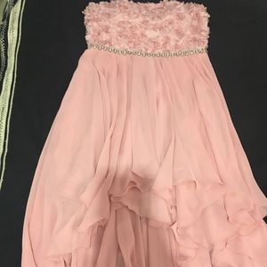 Pink Floral Beaded Dress